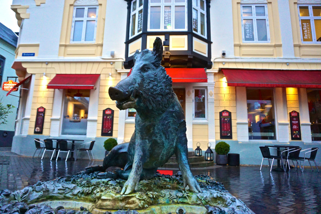 Schweine-Skulptur in Holstebro