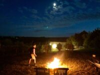 Esskastanien rösten über dem Feuer, @tierisch-in.fahrt.de