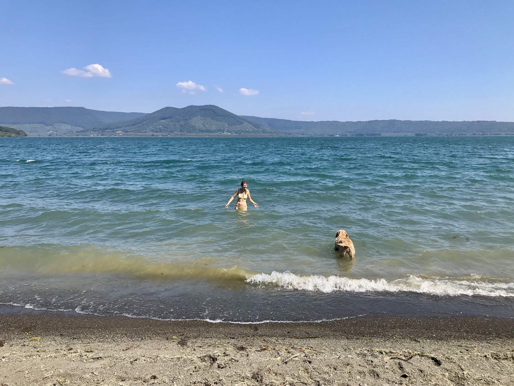 Hundestrand Lago di Vico, tierisch-in-fahrt.de Hundestrand am Vicosee, tierisch-in-fahrt.de